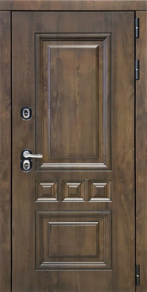 Входная дверь ДвериПРО Аура СБ-1 (ст. белое, 16мм, Капучино) DPRO222624 внешняя сторона