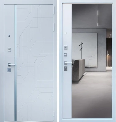 Дверь Эверест с зеркалом