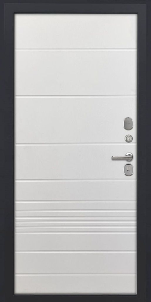 Входная дверь ДвериПРО Модель L-46 ФЛ-700 (10мм, ясень белый) DPRO196541 внутренняя сторона